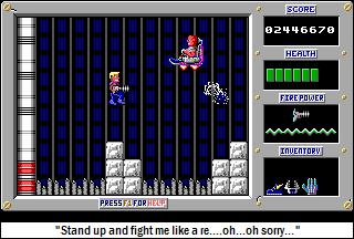 Imagine this with even more spikes, and the inability to make out anything on the screen. You now understand the final boss fight. Hawkingesque.