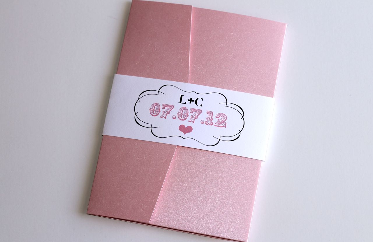 embellished paperie blog modern wedding invitation light pink pink black white invitations