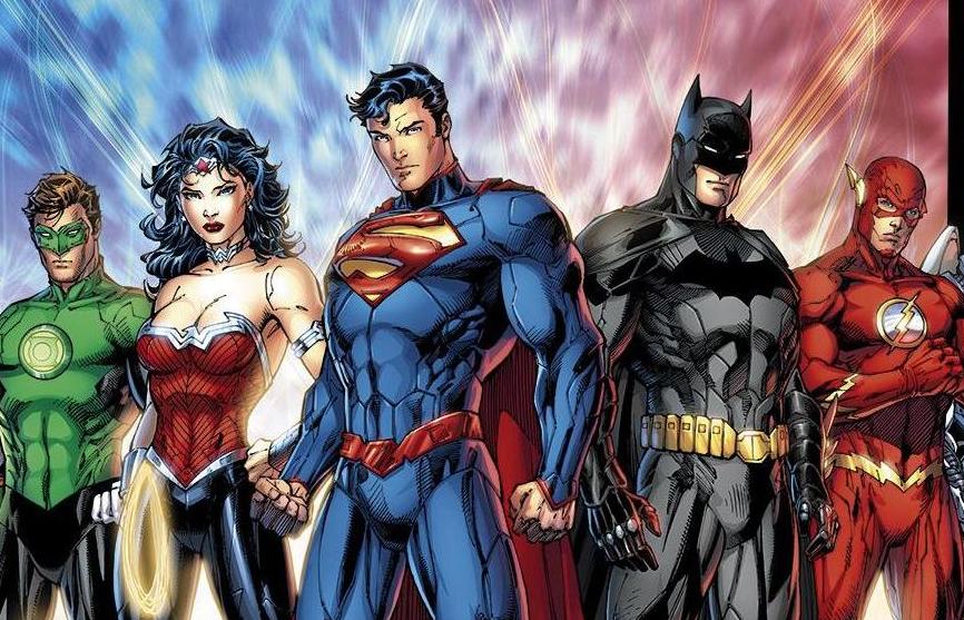 la peli de la liga, solo 5 heroes? +extra Mundo+Superman