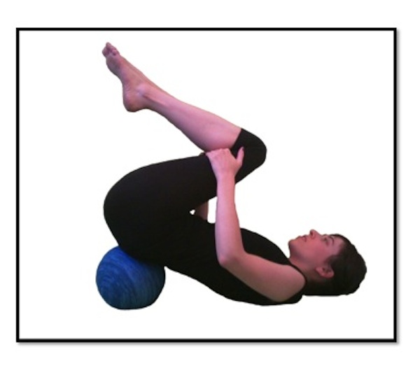 Exercise of the Day Day 68 Lumbar Spine Stretch with Pelvis on Soft Ball