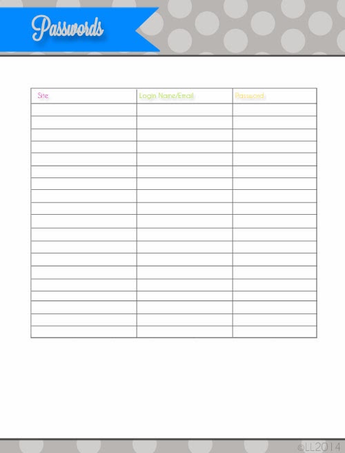 Every printable you could ever need to keep your blog organized (for free)! Every printable you could ever need to keep your blog organized (for free)!