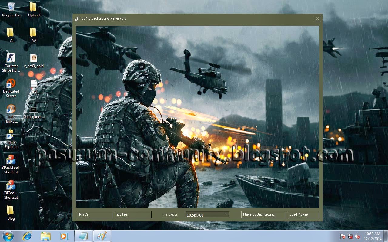 Cara Mudah Mengganti Background Counter Strike 1.6 atau Condition Zero
