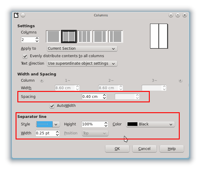 LibreOffice Writer for Beginner Columns