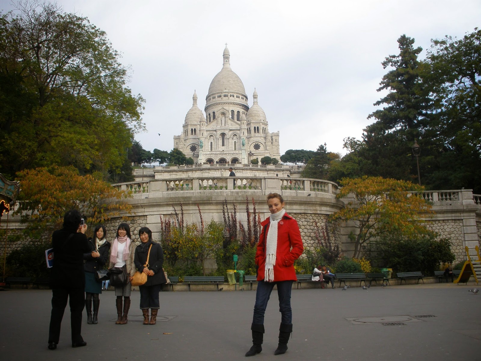 Basílica del Sagrado Corazón, situado en lo más alto de la colina de Montmartre.
