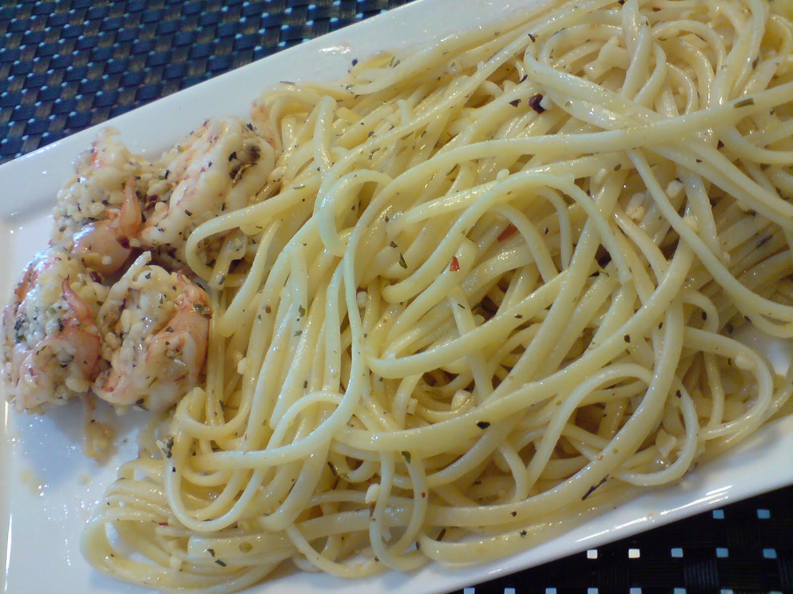 Aglio Olio Pasta with Prawns Shan's Recipes