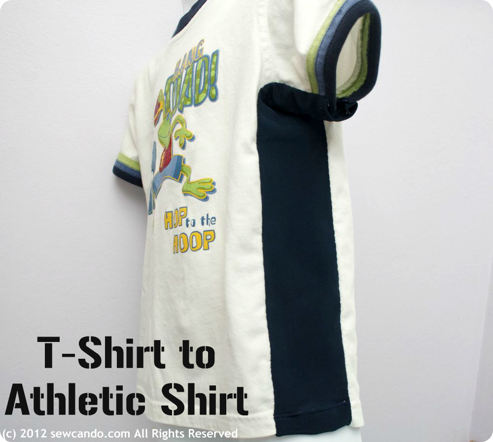 Sew Can Do Basic TShirt to Athletic Shirt in 5 Minutes!