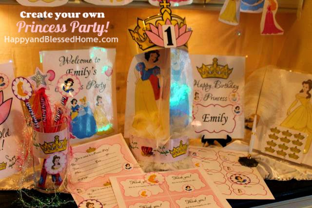 Create your own princess party with free printables