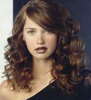 Curly Hairstyles with Bangs
