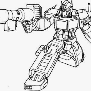 Coloring Pages transformers Optimus Prime printable