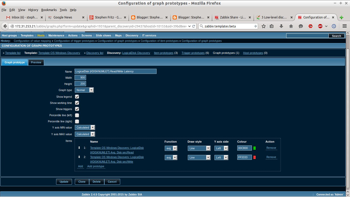 Stephen Fritz on Systems Engineering Zabbix Templates for Windows LLD