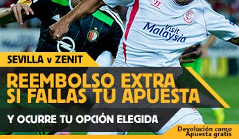 betfair reembolso 25 euros europa league Sevilla vs Zenit 16 abril betfair reembolso 25 euros europa league Sevilla vs Zenit 16 abril
