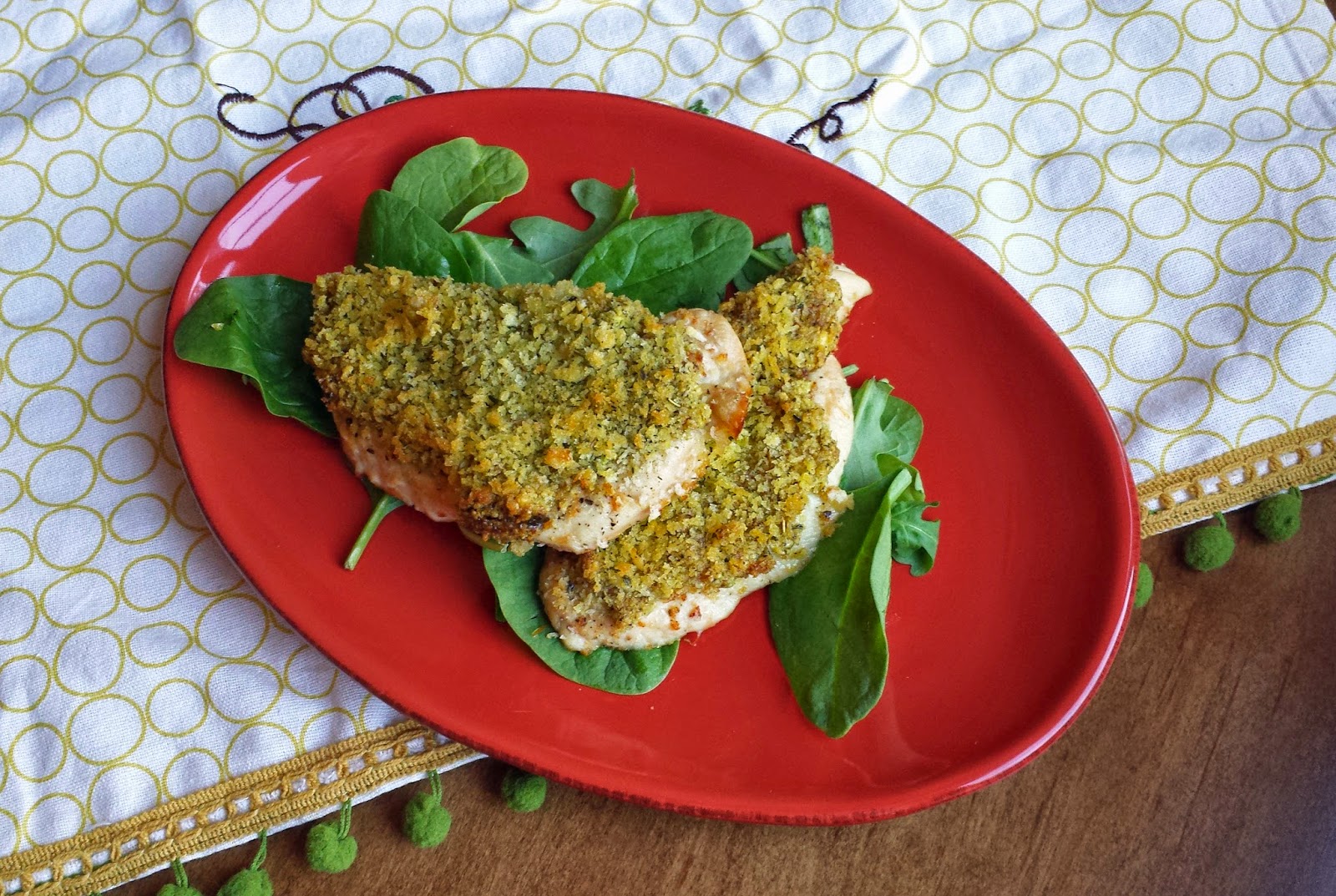 Loaves n Dishes PISTACHIO PESTO BREADED CHICKEN