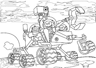 Star Coloring Pages on Angry Birds Space Red Planet Coloring Pages Bad Piggies