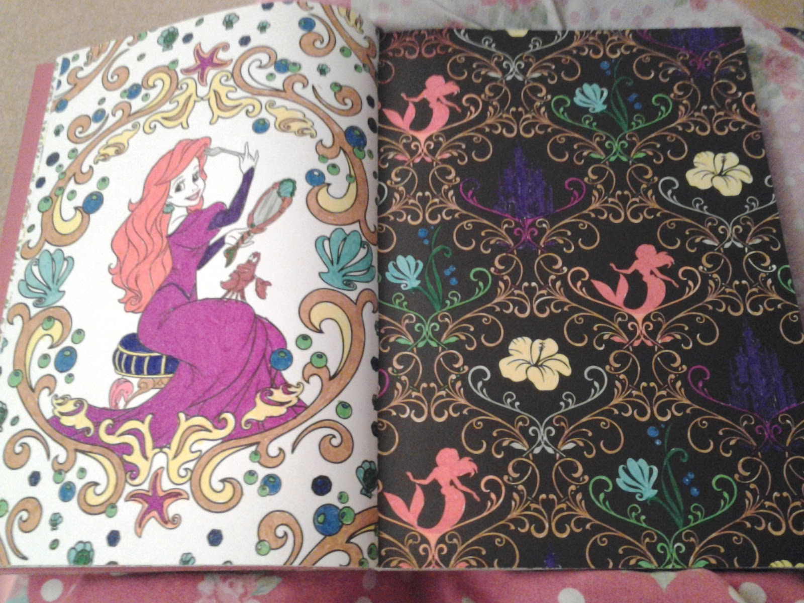 Since I Watched Disneys The Little Mermaid This Weekend It Was Appropriate That Finished Colouring These Pages