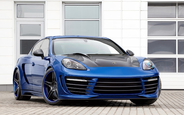 Porsche Panamera GTR Azul Fondos de Pantalla HD de Carros Deportivos