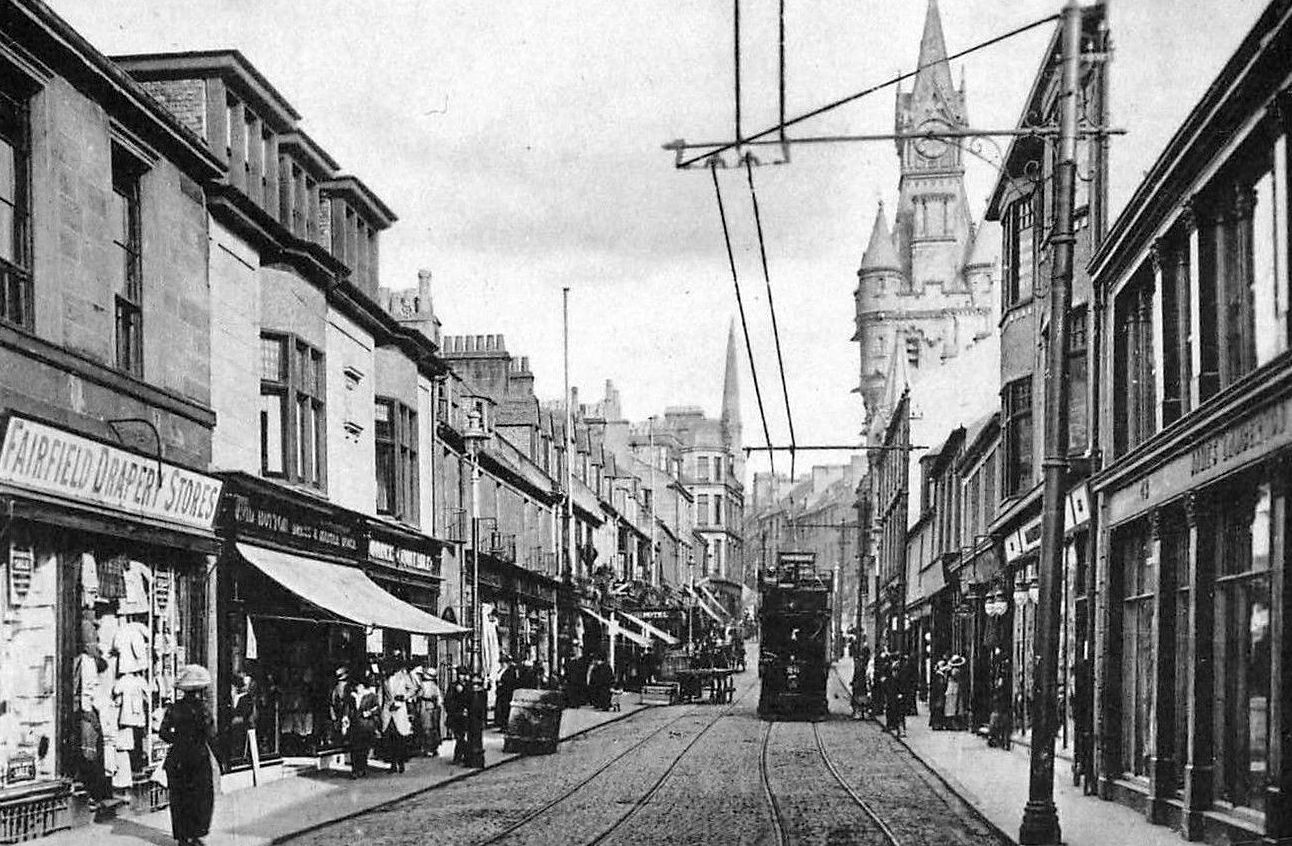 Tour Scotland Photographs Old Photographs Bridge Street Dunfermline Fife Scotland