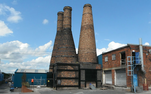 Bottle ovens known as Salt Pepper and Vinegar