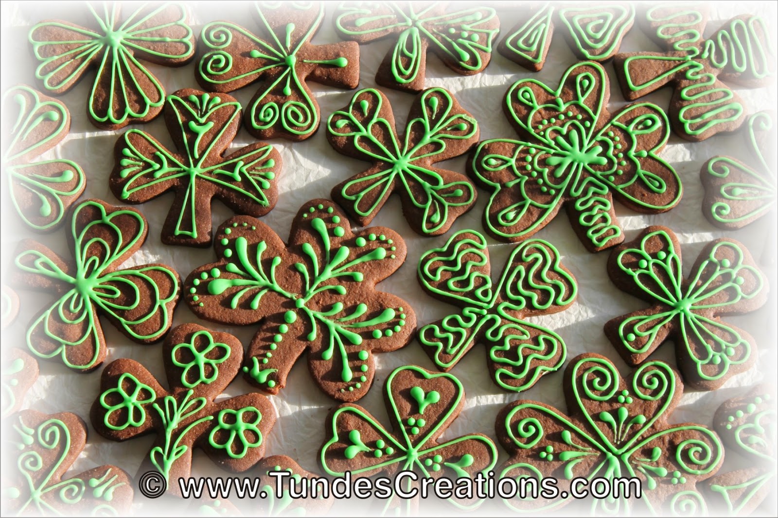 St. Patrick's Day chocolate cookies