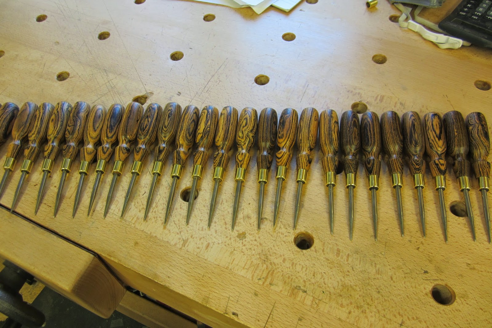 David Barron Furniture: New Tool. Awl with Mexican Rosewood handle.