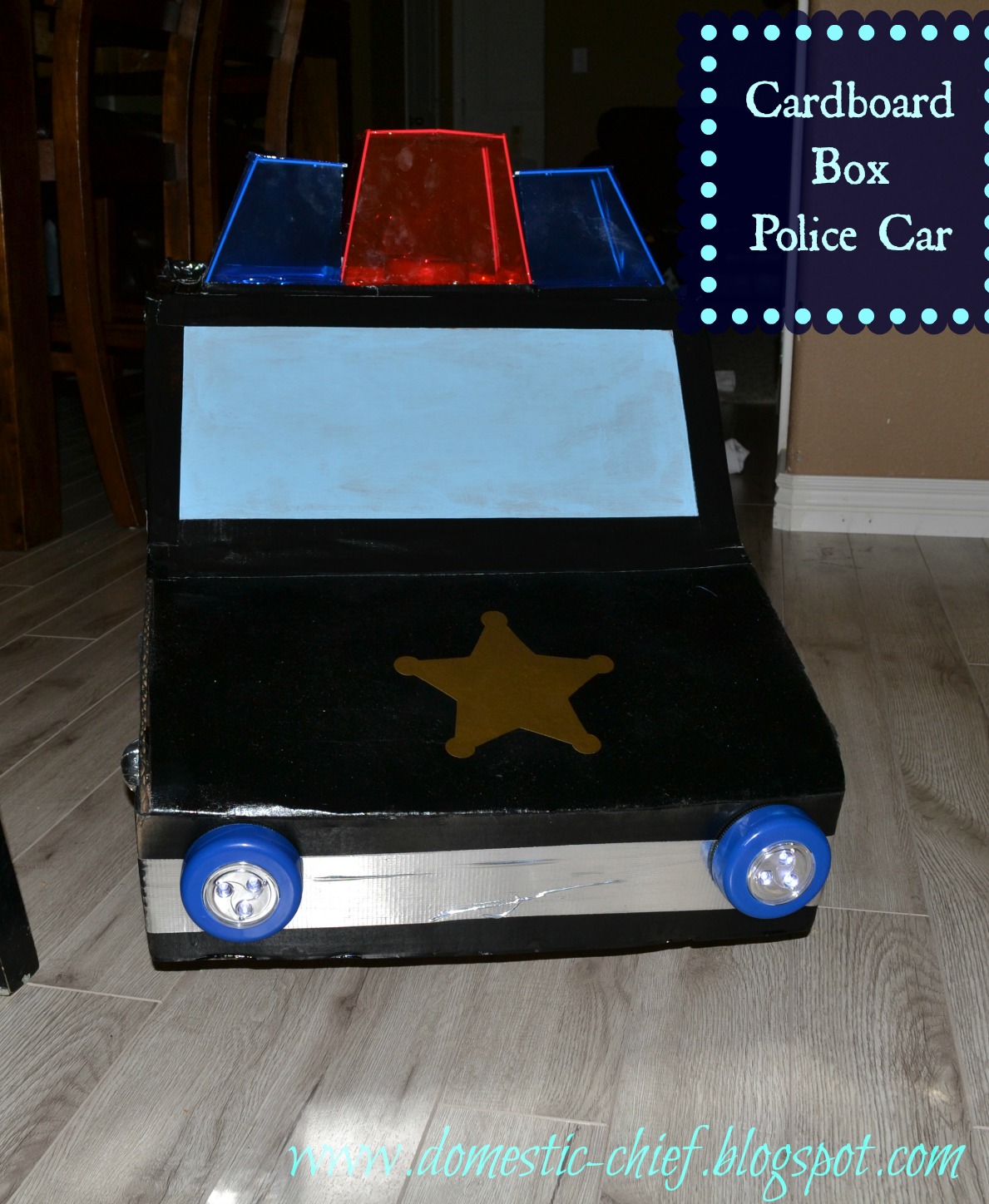 Chief Domestic Officer Cardboard box Police Car