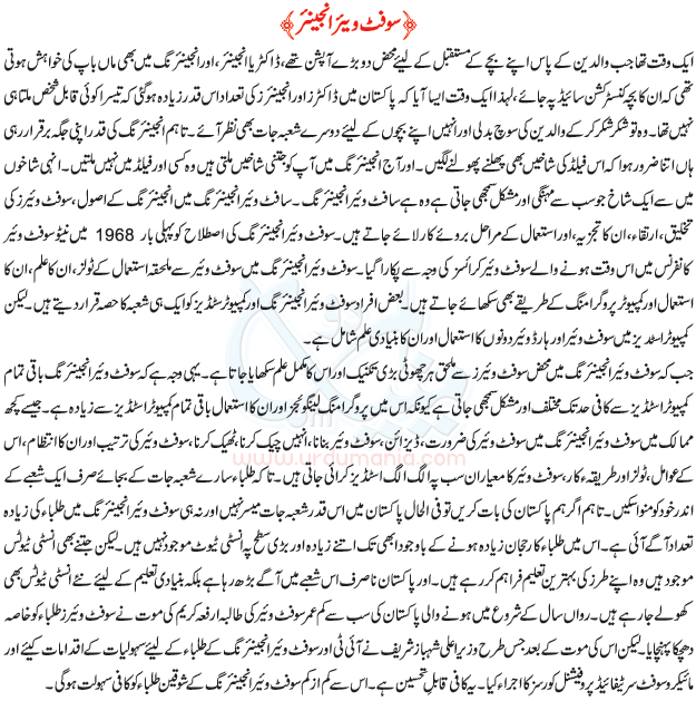 HOW TO WRITE SOFTWARE ENGINEERING IN URDU visual data 4