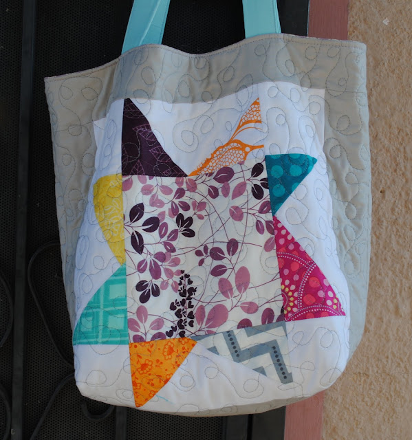 wonky star tote