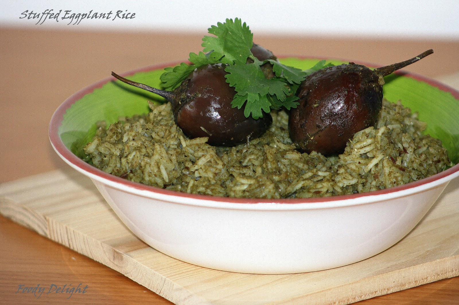 Foody Delight : Stuffed Eggplant Rice