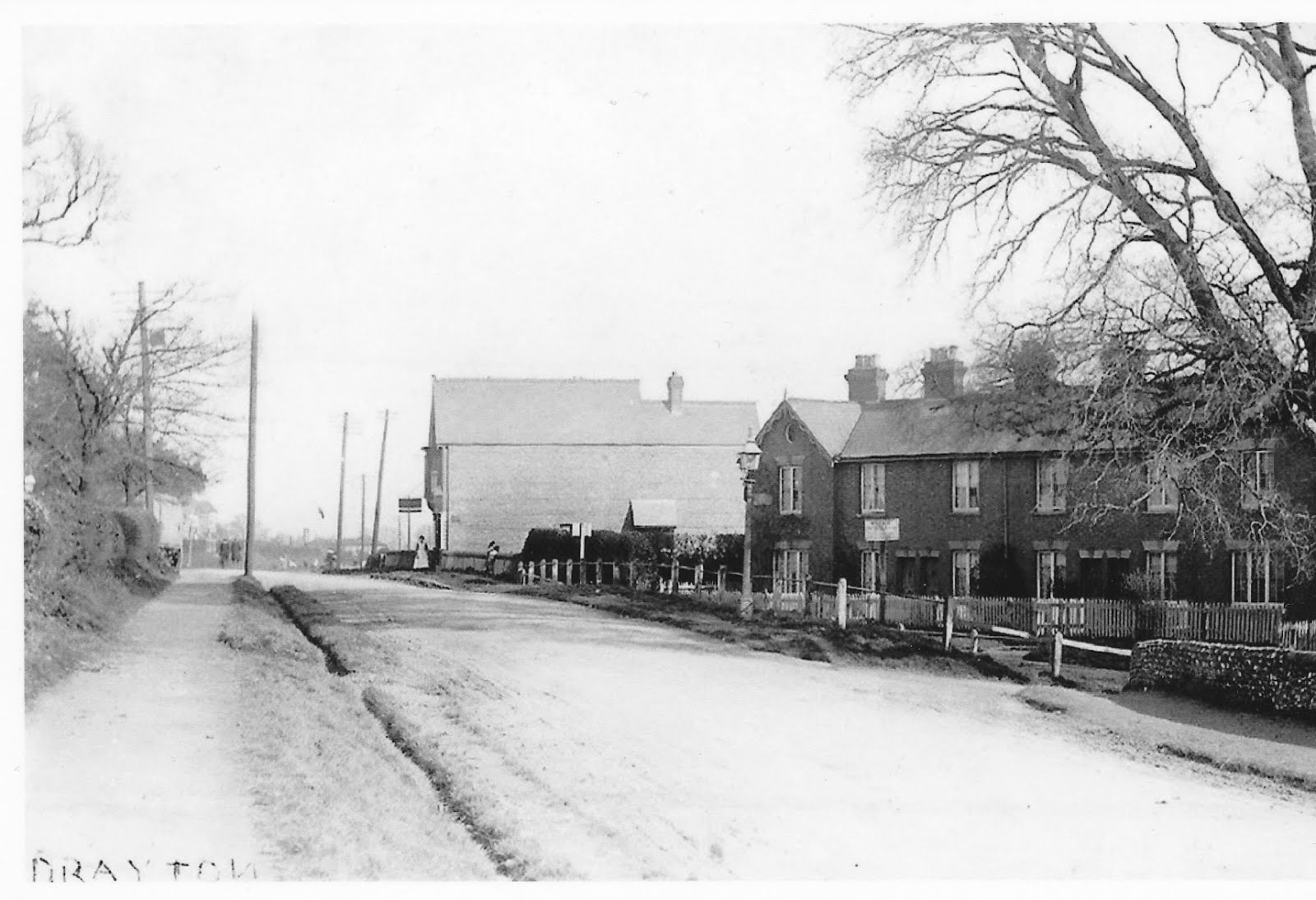 Early picture of Drayton and Wellington Terrace