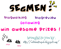 Segmen : WRFW ! (walk,review,follow,win)