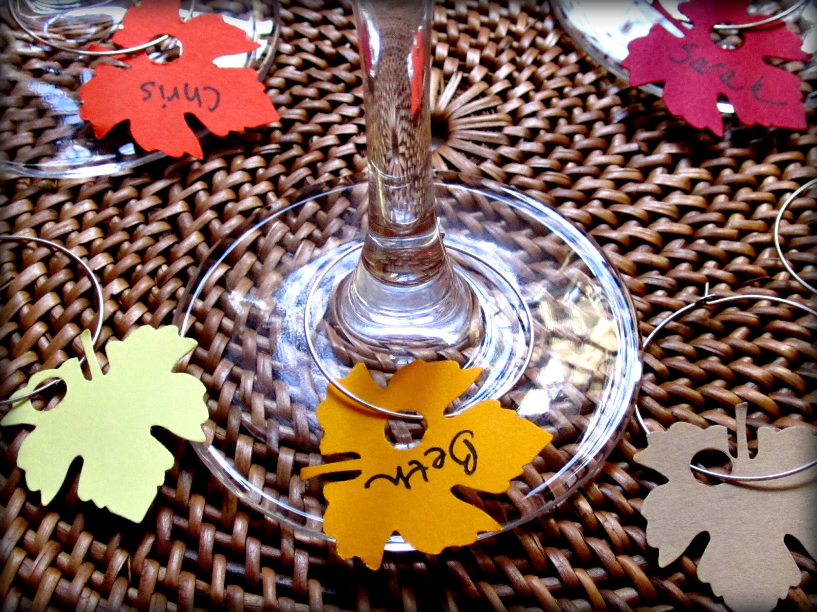 Wine Glass Name Tags