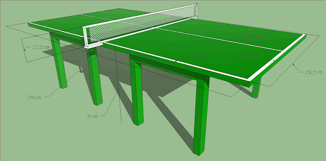 Ukuran Lapangan Tenis Meja
