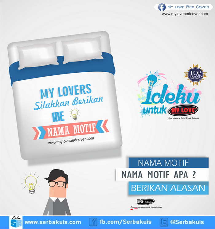 Kuis Ide-ku untuk Sprei My Love Berhadiah 10 Sprei Gratis Kuis Ide-ku untuk Sprei My Love Berhadiah 10 Sprei Gratis