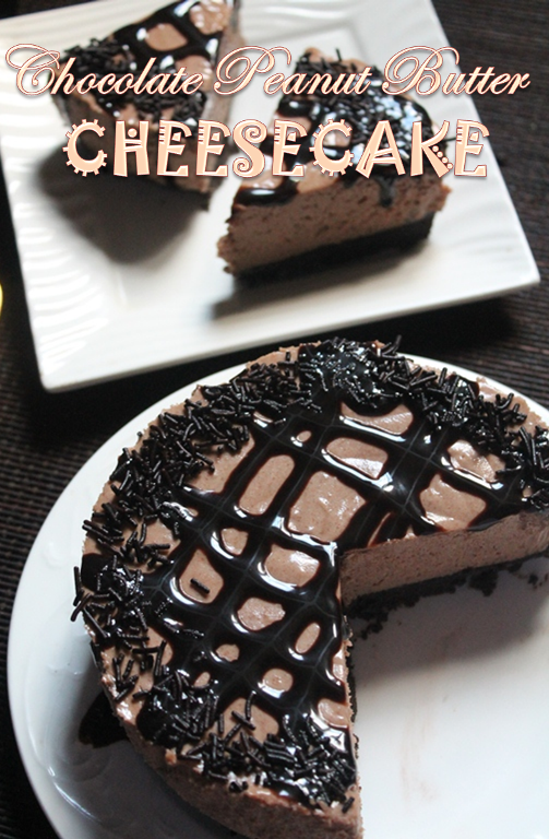 NoBake Chocolate Peanut Butter Cheesecake Recipe Yummy Tummy