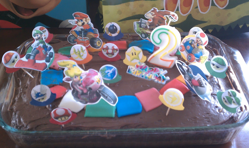 For the little man's second birthday I made this fun cake. title=