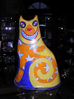 Vase sitting cat, 34 x 22 x 47 cm