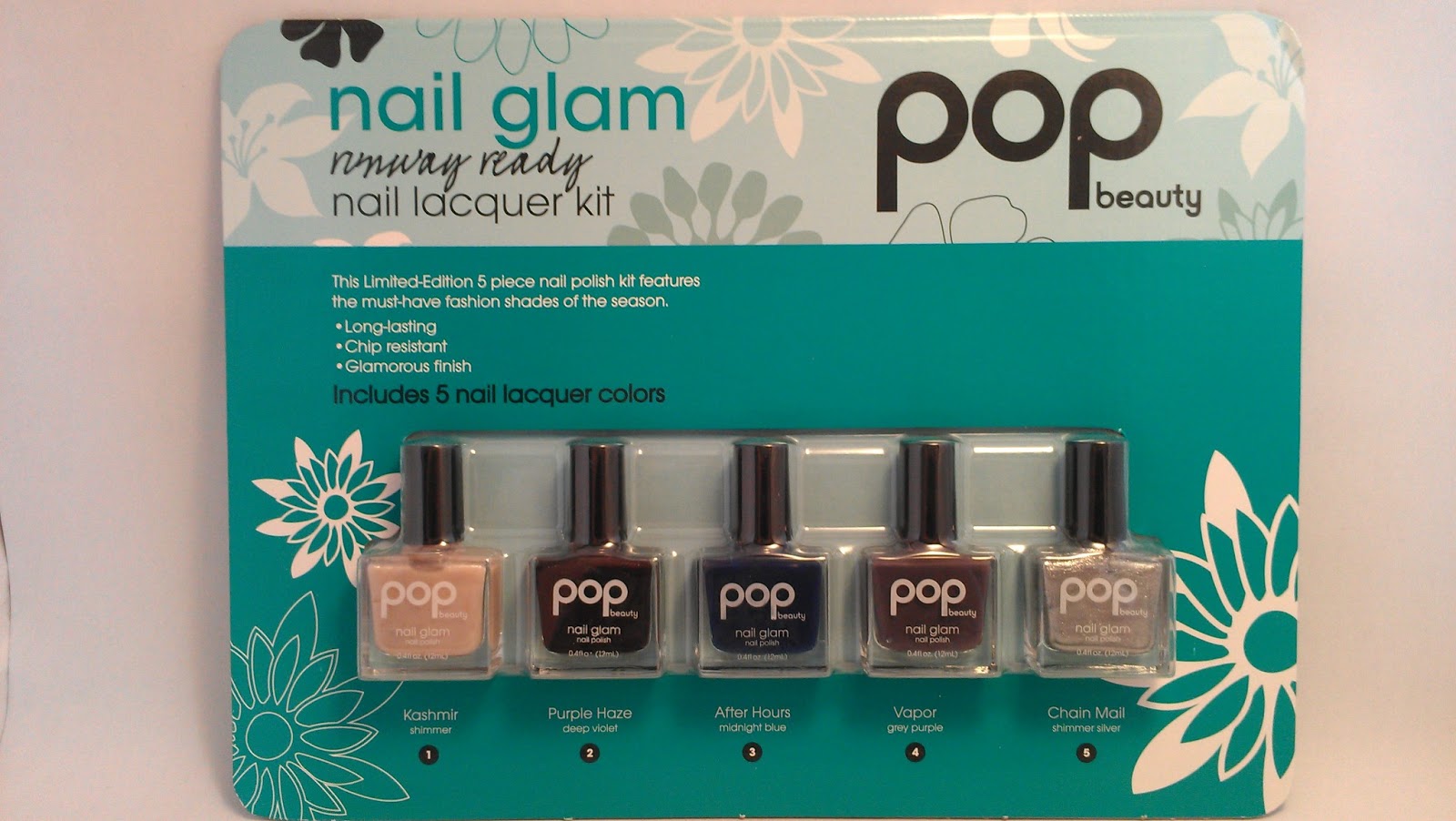 rainysunraynails Pop Beauty Nail Glam kit from Costco Swatches