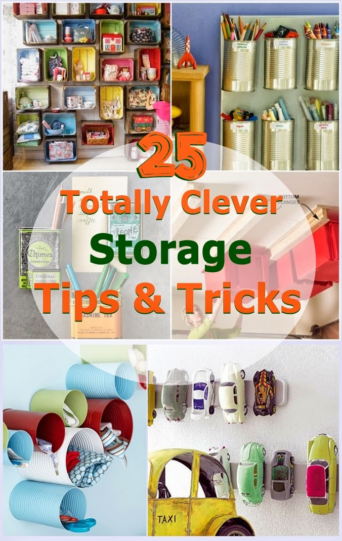 25 Totally Clever Storage Tips & Tricks Handy DIY