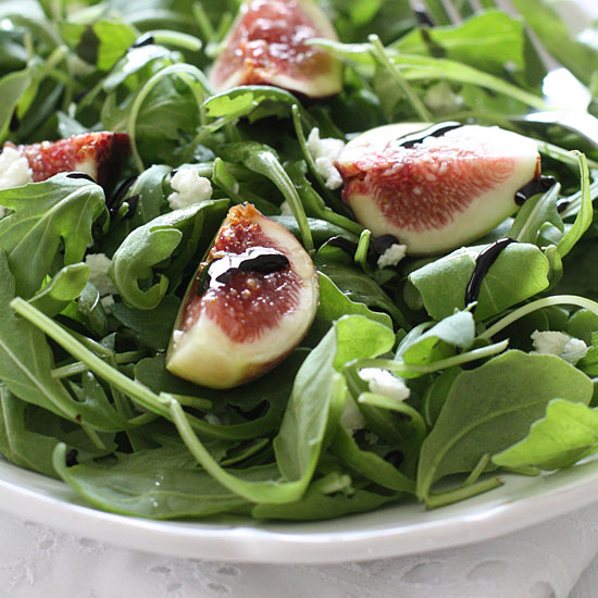 Fresh Fig and Arugula Salad with Goat Cheese Skinnytaste