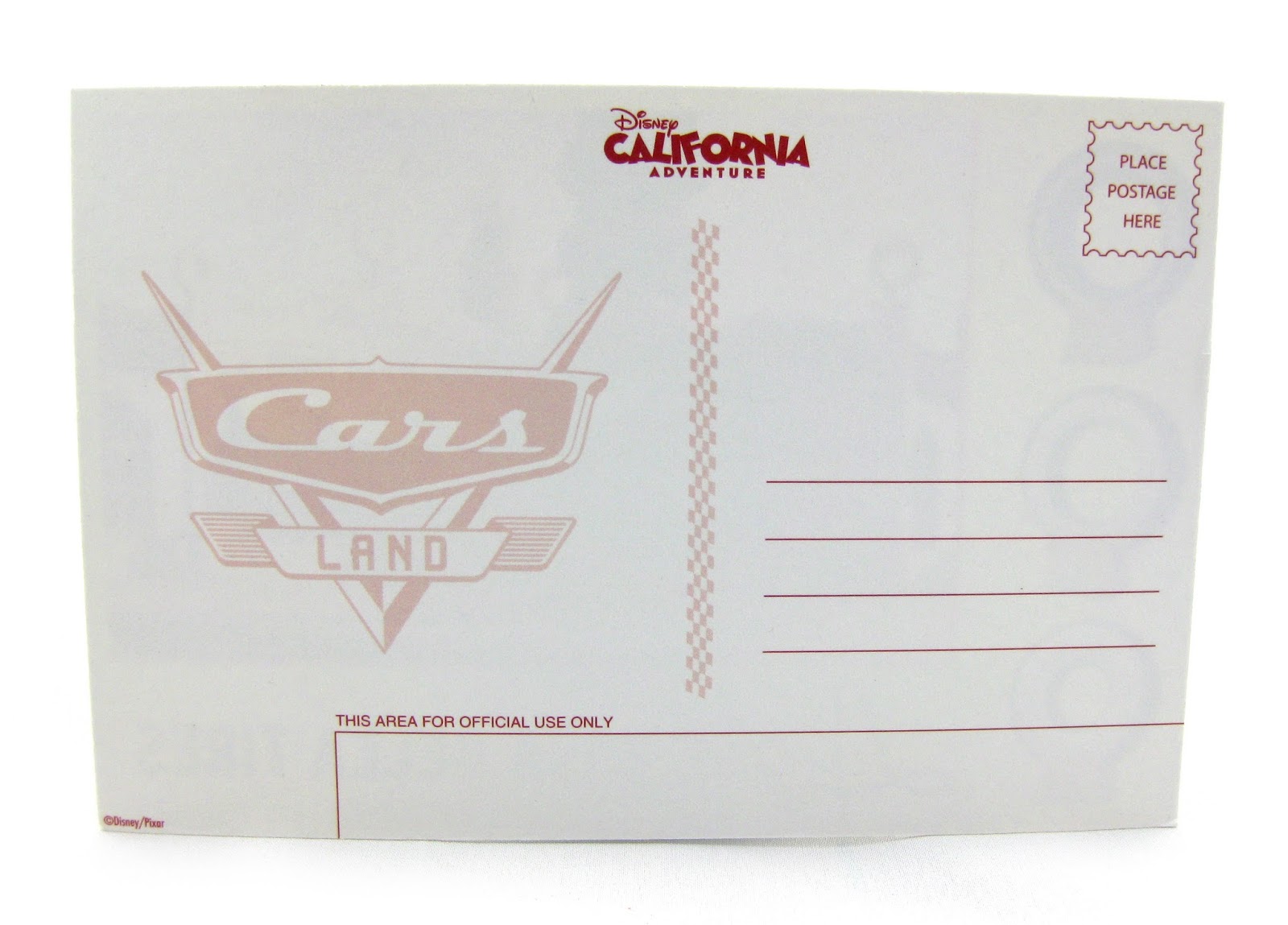 Dan the Pixar Fan Cars "Radiator Springs" Cars Land Postcards