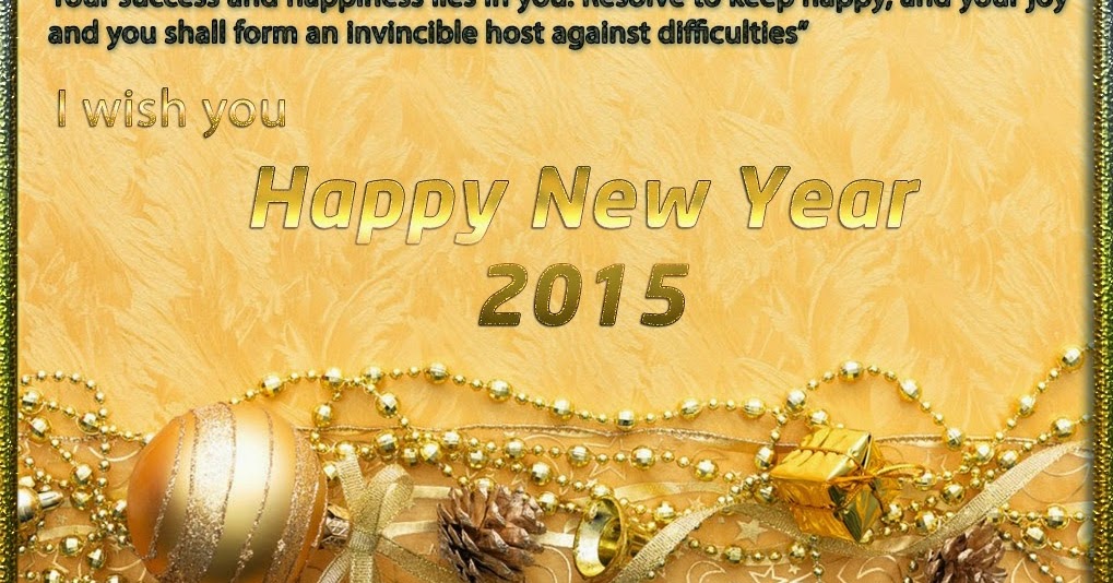 Golden Happy New Year Wishes 2015 | New Year Wishes