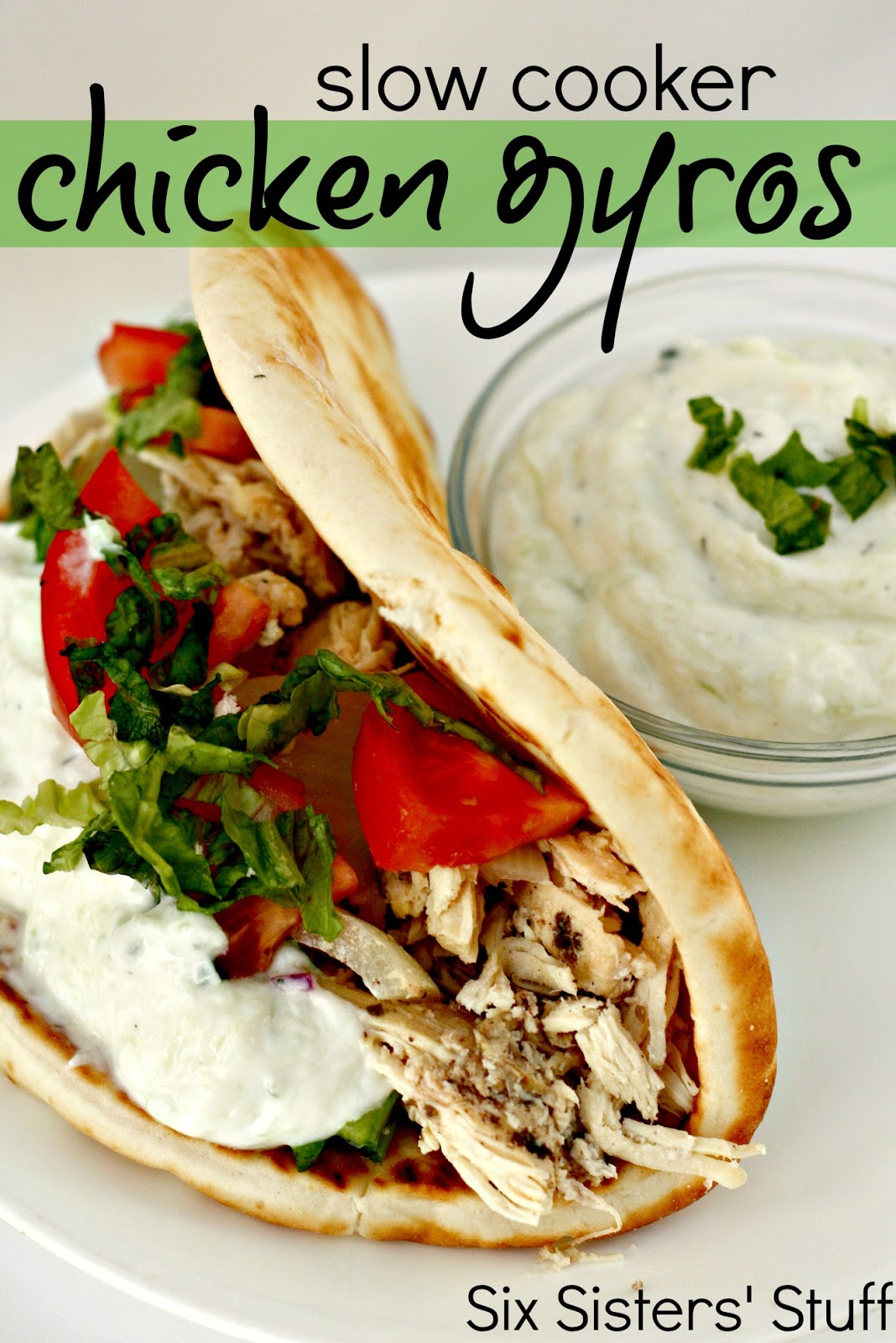 Slow Cooker Chicken Gyros Six Sisters' Stuff