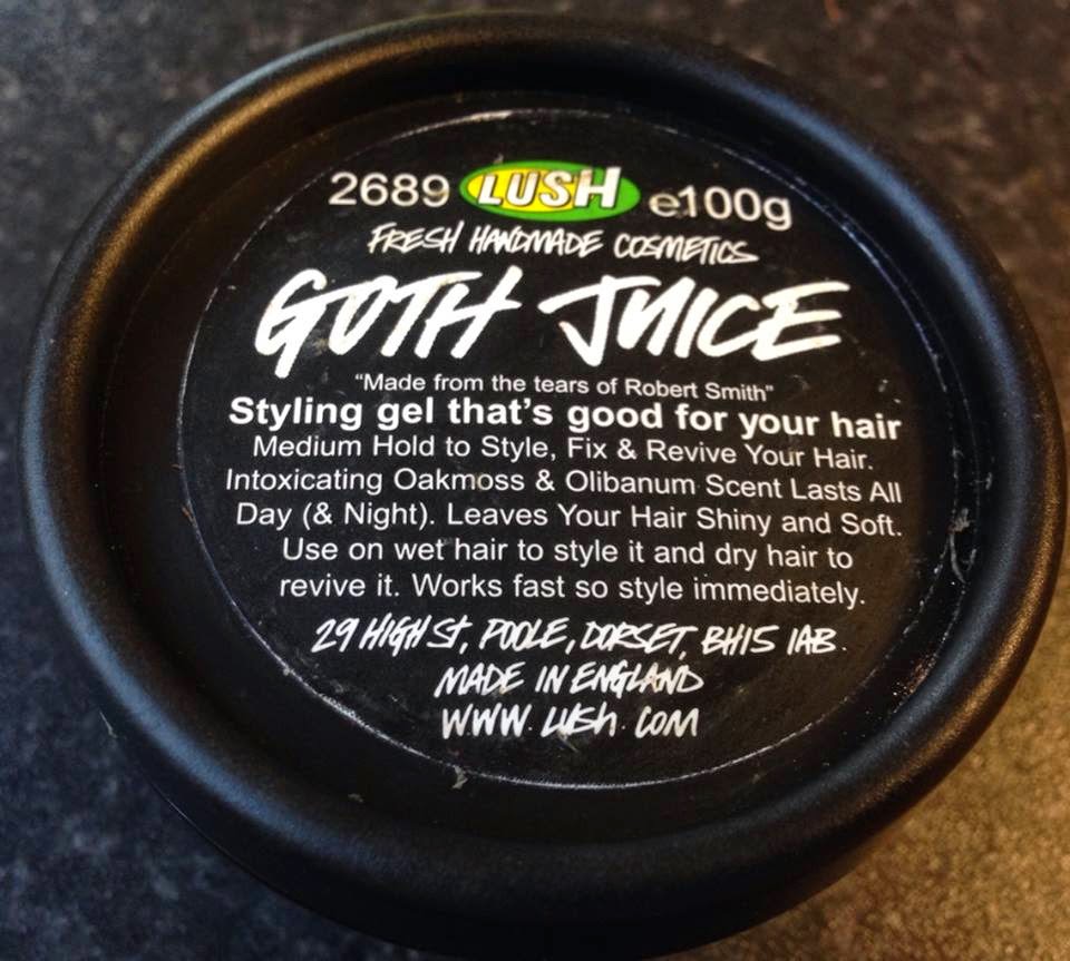 All Things Lush UK Goth Juice Hair Gel