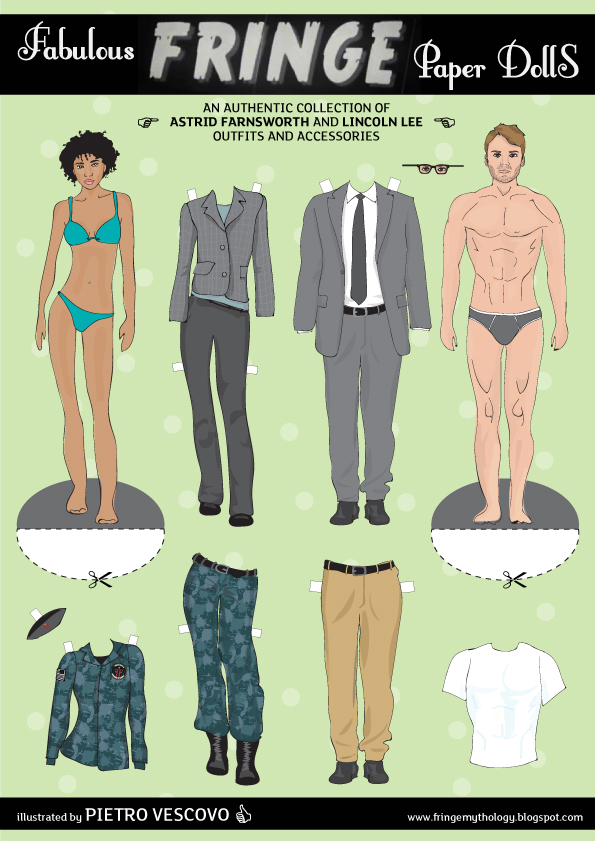 Fringe Paper Dolls 4 Astrid & Lincoln