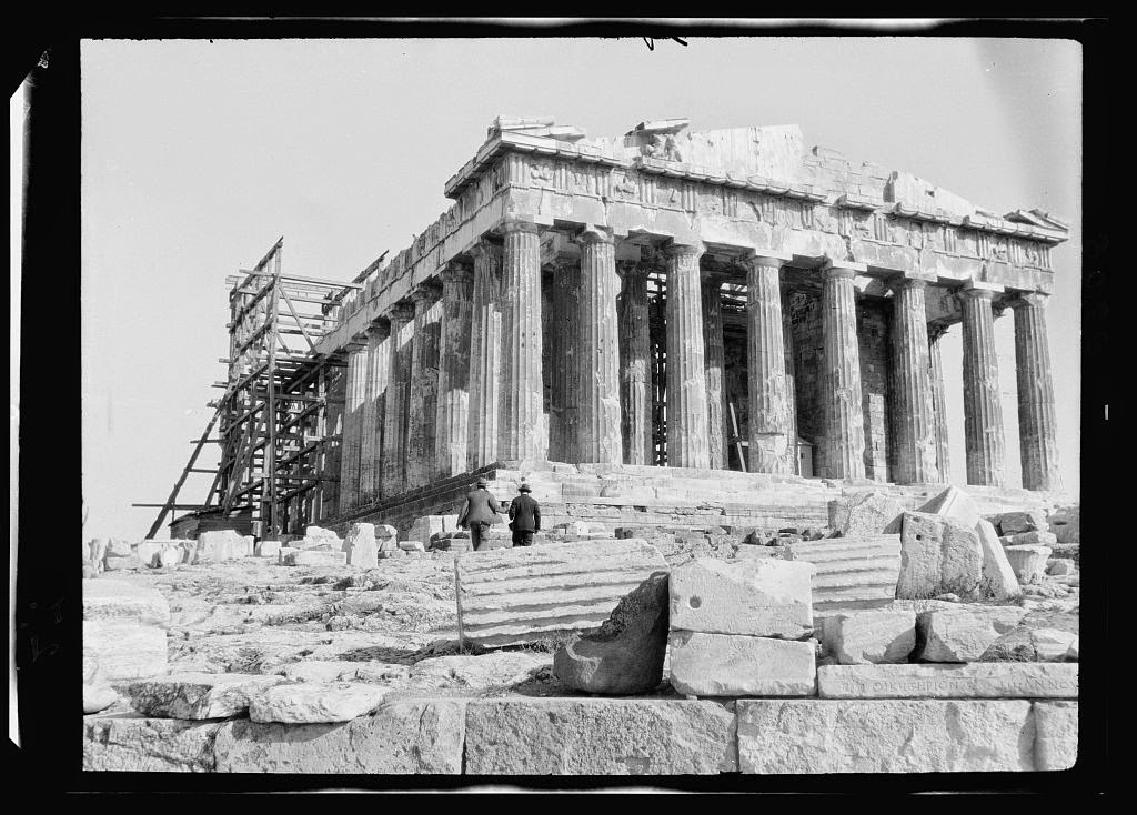 What Did Parthenon, Athens Look Like  in 1900 