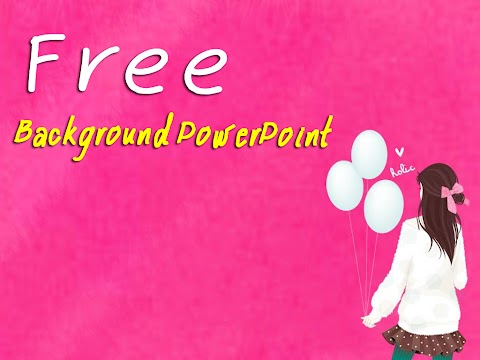 Cute girl PowerPoint Background 1