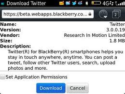 Twitter Updated to v3.0.0.19 for BlackBerry in Beta Zone