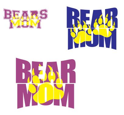 Download KWHICKOXDESIGNS.COM: Bear Mom knockout svg file