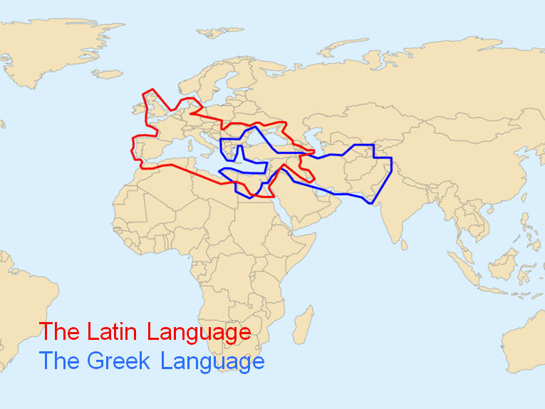 Steve's Classroom A Map of the Areas of Influence of the Ancient Roman