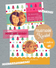 tarjeta felicitación Navidad by Fiesta y chocolate