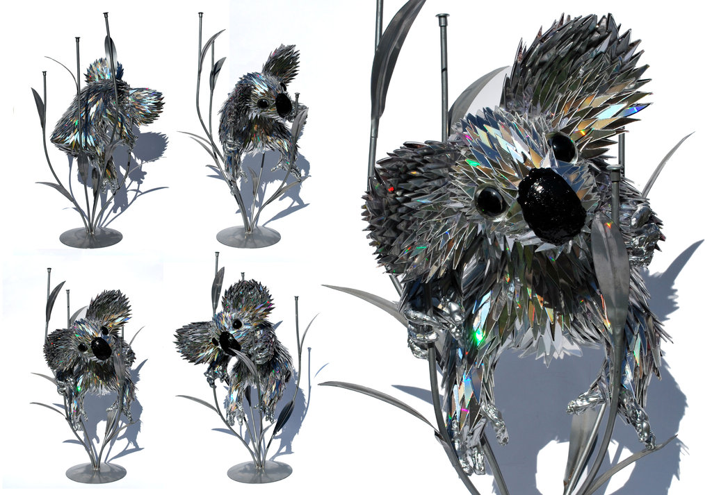 simply creative shattered cd sculptures by sean avery avery cd labels